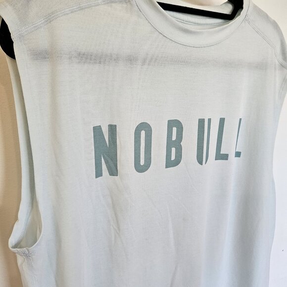 NOBULL Shirt Mens M Blue Sleeveless Muscle Tank Gym Casual Adult - Picture 2 of 6